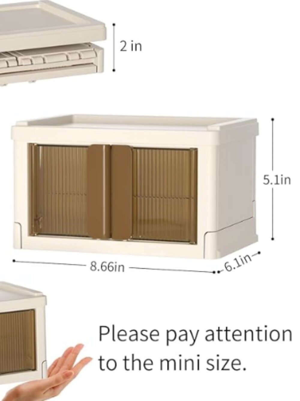 Mini Storage Box 3 PCS - HAIXIN - Picture 3 of 6